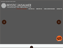 Tablet Screenshot of mysticjaisalmer.com